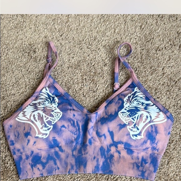 Darc Sport Blue and Pinl Tie-Dye Athletic gym set